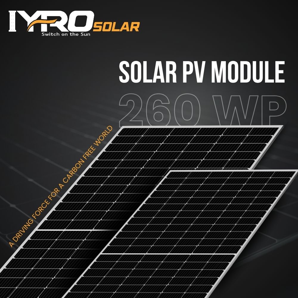 Mono PERC (Half-Cut) Solar Panel 260Wp 12V 72 Cell.